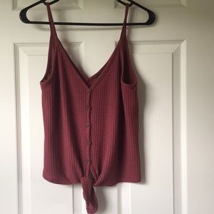 *SOLD* Knit tank with tie. NWOT.